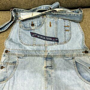 Vintage Men's GAP Denim Overalls 90's Loose Fit Medium from 1994
